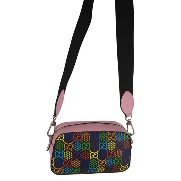 Gucci Women's GG Supreme Monogram Web Shoulder Bag Multicolor Sz Small DM15 - Picture 10 of 15